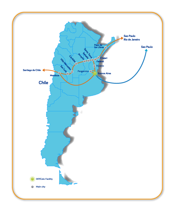 InterNexa coverage in Argentina InterNexa coverage in Argentina